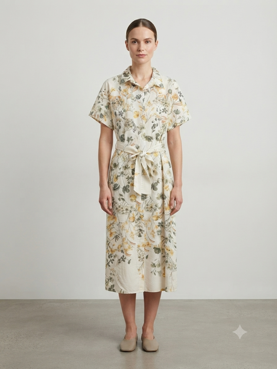 Kleid Blumenmusterung