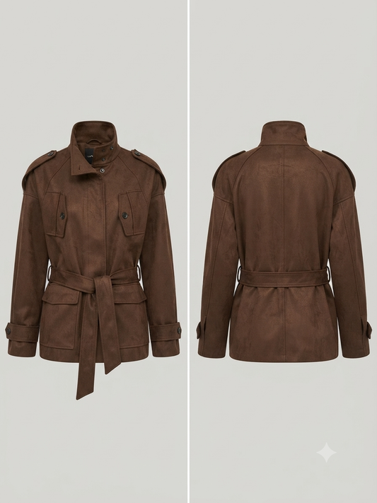 Wild Leder Optik Jacke