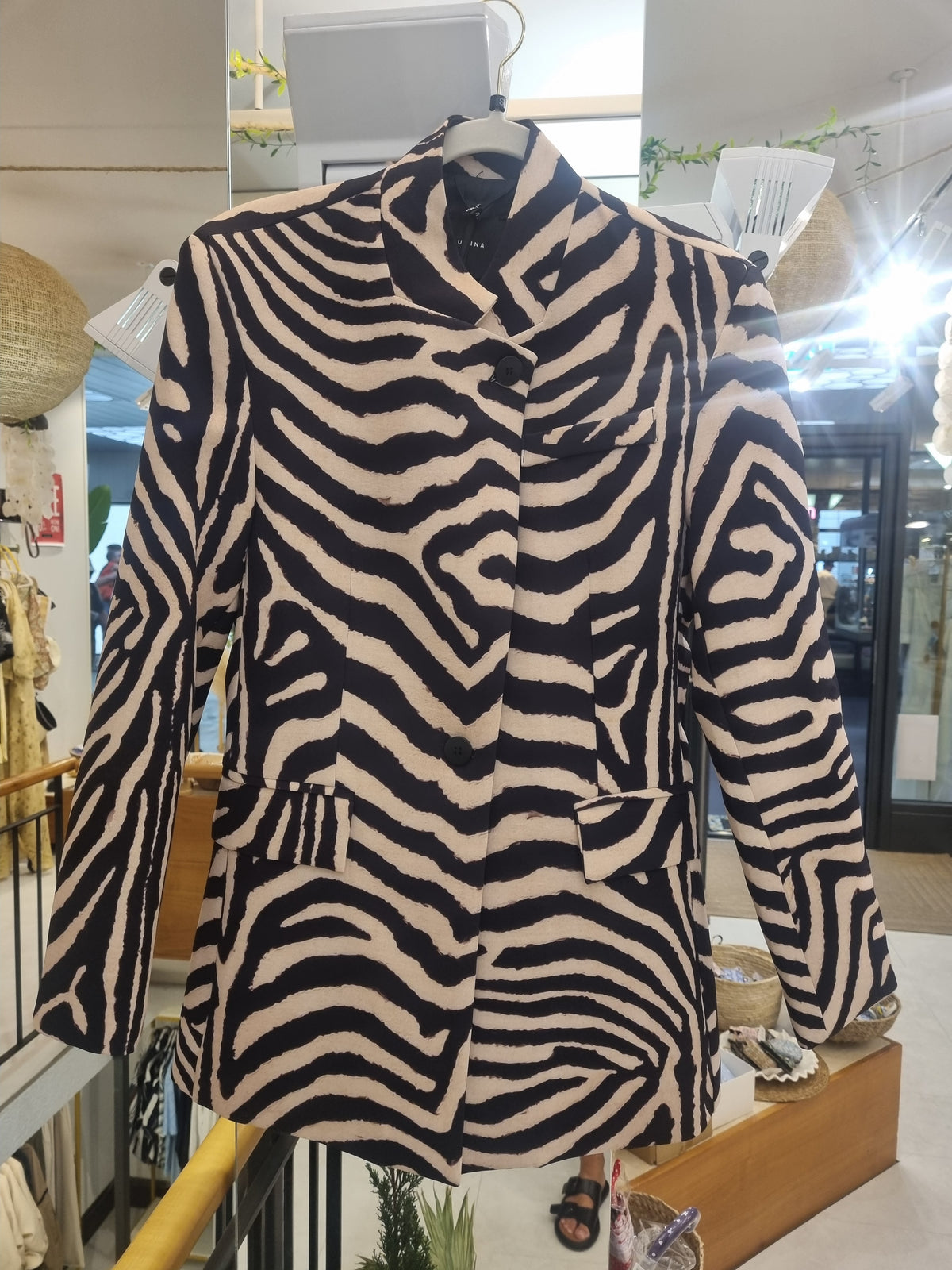Zebra Blazer Asymetrisch