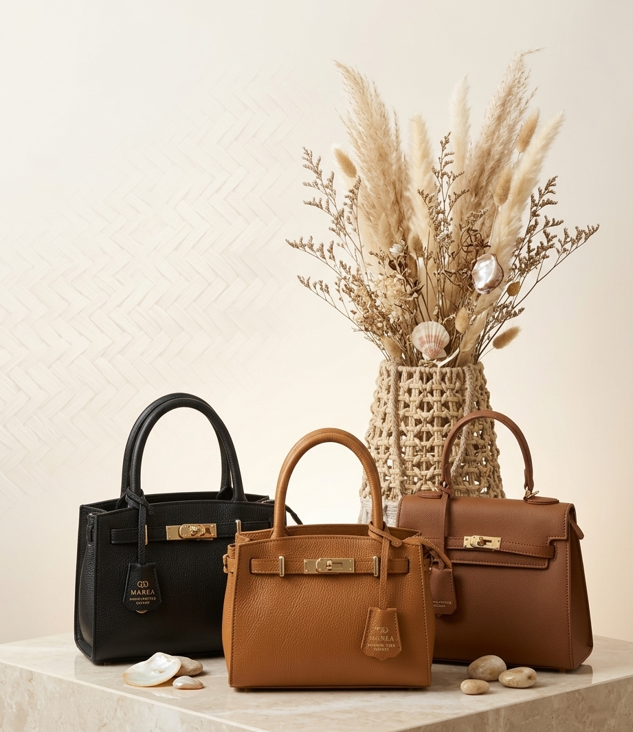 Strukturierte Handtasche im klassischen Design