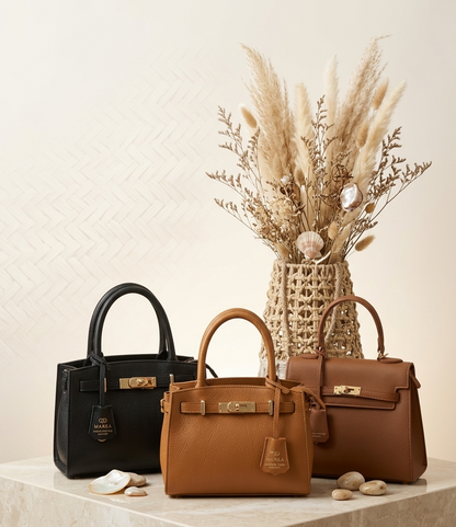 Strukturierte Handtasche im klassischen Design