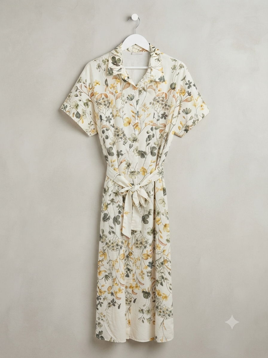 Kleid Blumenmusterung