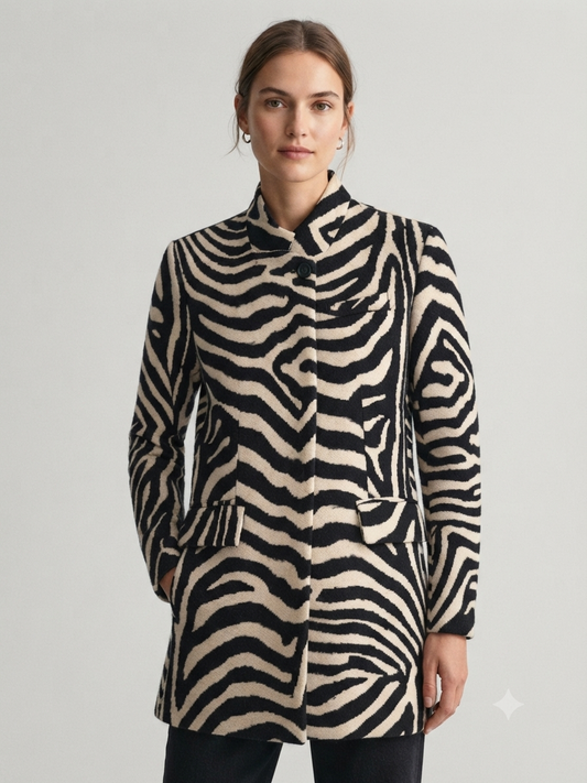 Zebra Blazer Asymetrisch