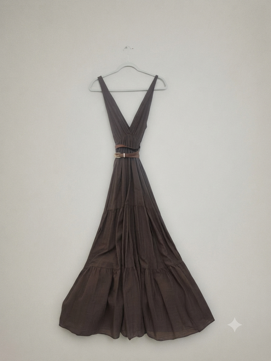 Kleid mit Gurt