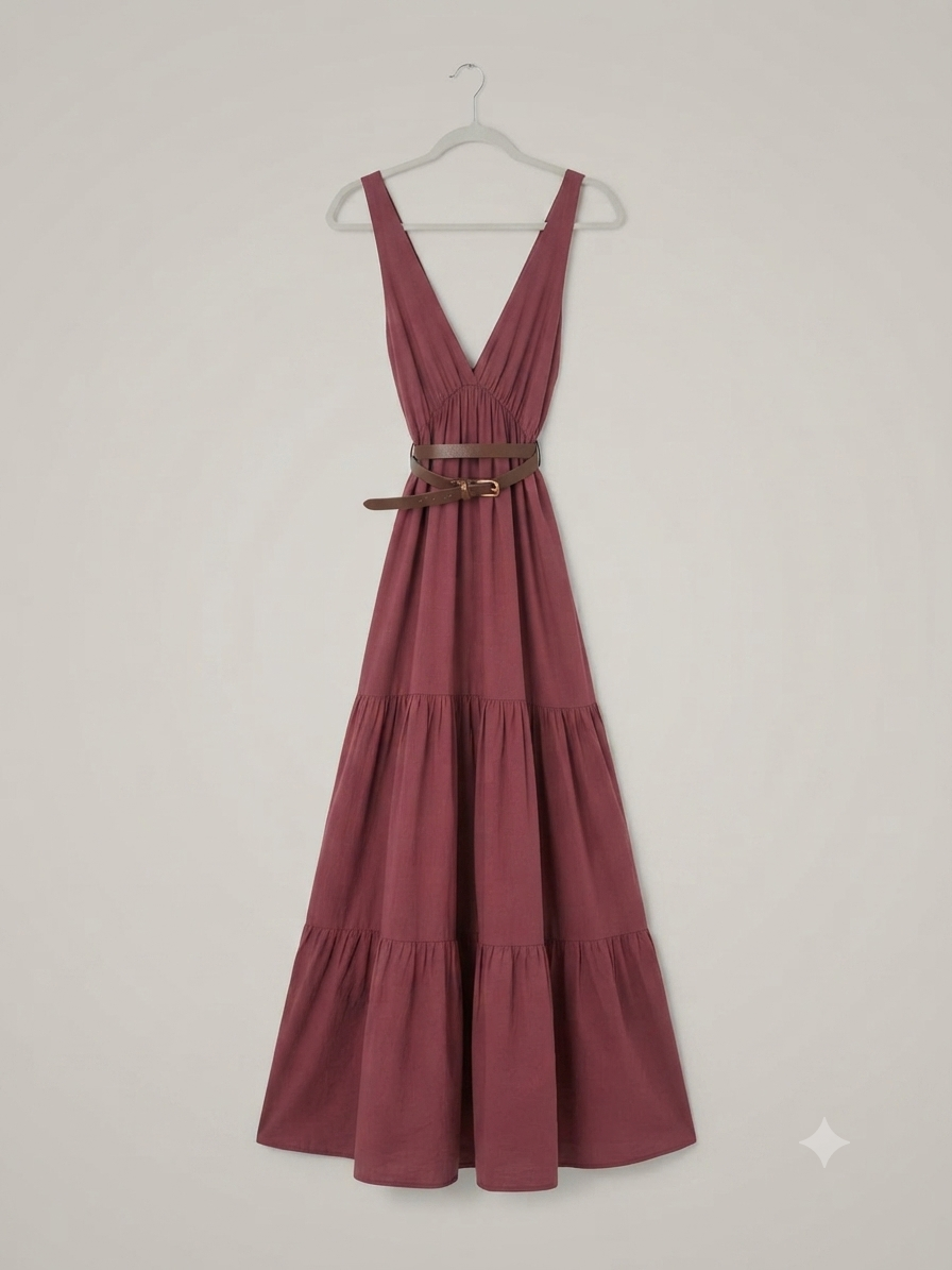 Kleid mit Gurt