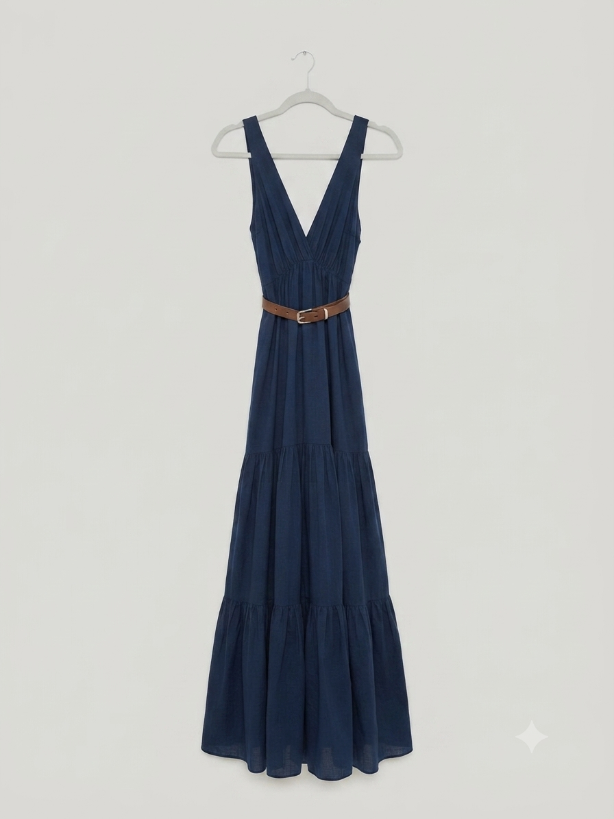 Kleid mit Gurt