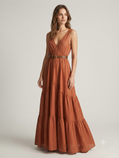 Kleid mit Gurt