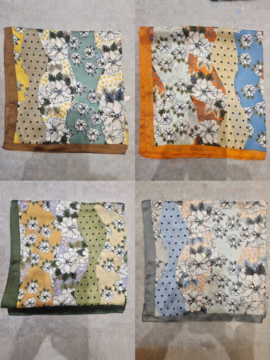 Schale/ Foulard Blumenmusterung
