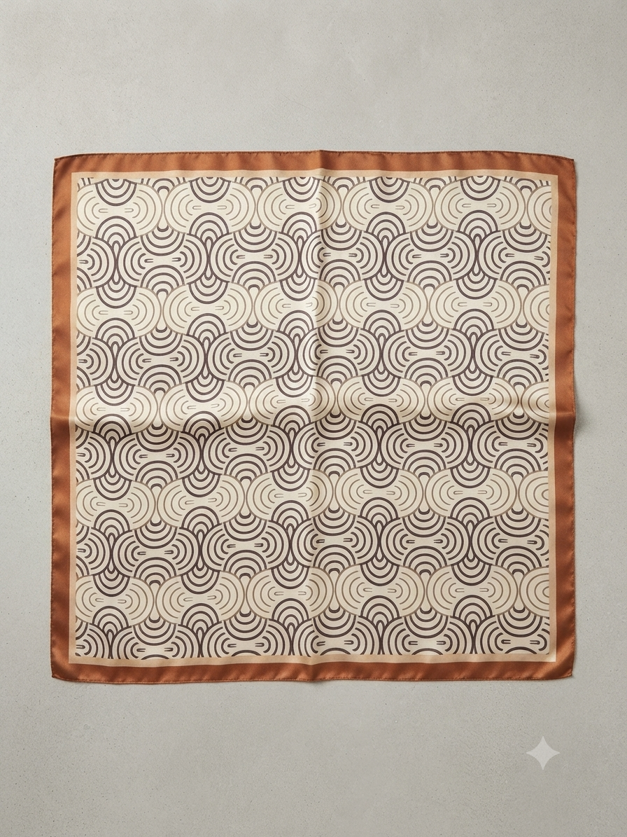 Schal / Foulard Seiden Optik