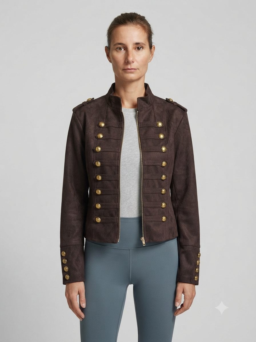 Stylische Jacke mit Knöpfen