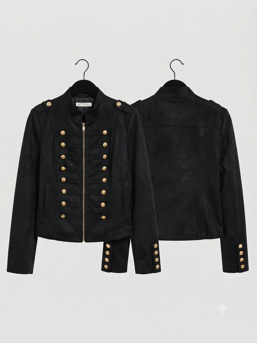 Stylische Jacke mit Knöpfen