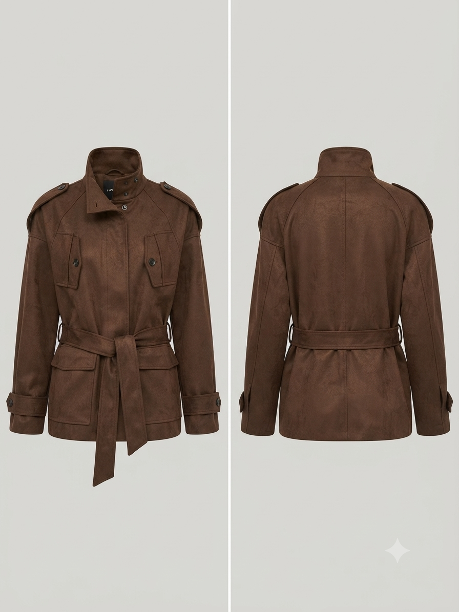 Wild Leder Optik Jacke