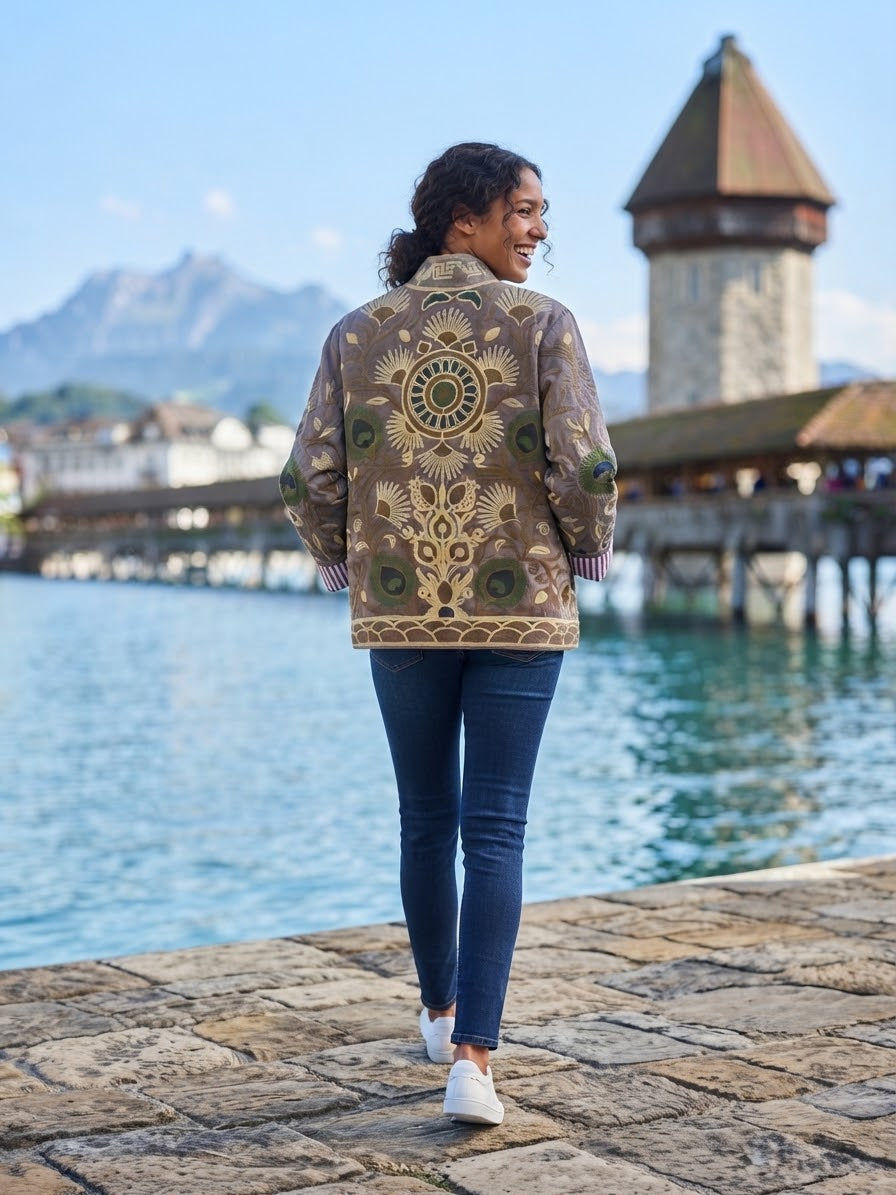 indische Boho Chic Jacke