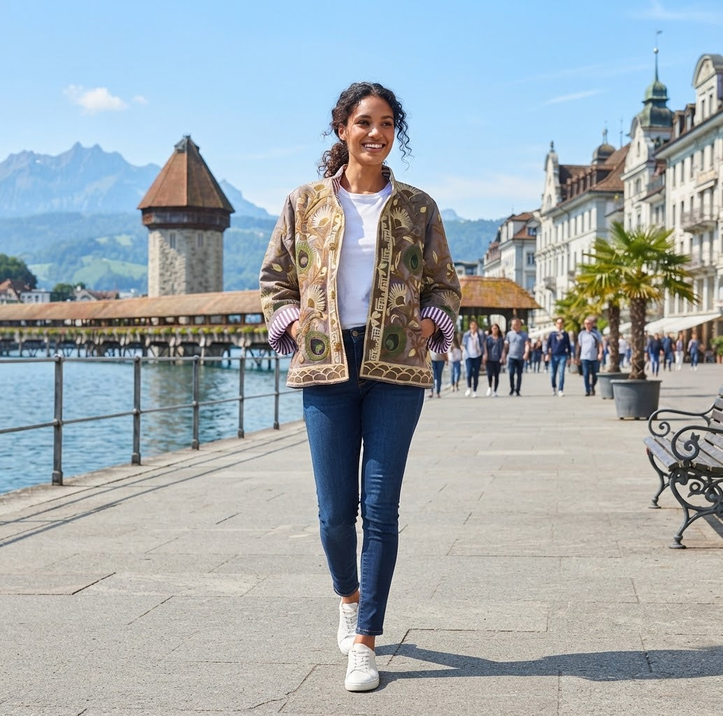 indische Boho Chic Jacke