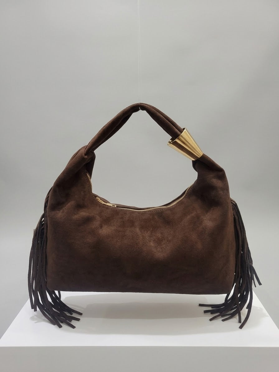 Wildleder-Boho Tasche