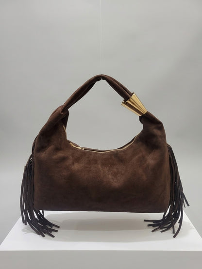 Wildleder-Boho Tasche