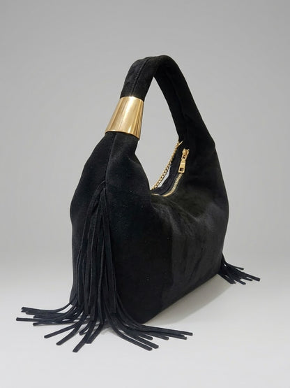 Wildleder-Boho Tasche