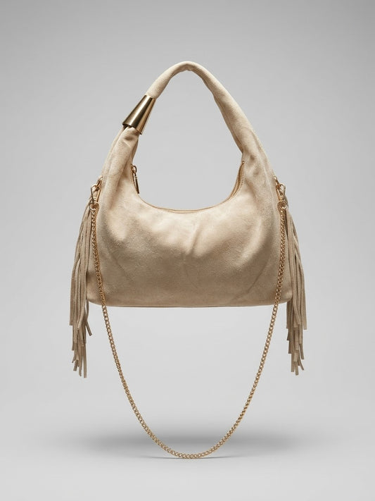 Wildleder-Boho Tasche