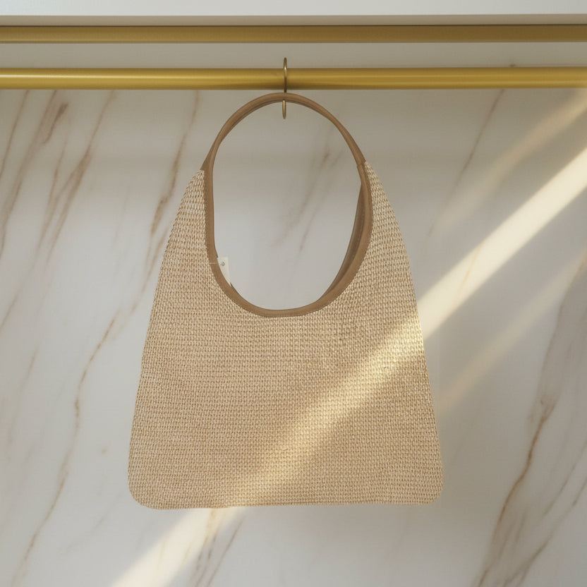 Chic Braune Hobo Strandtasche