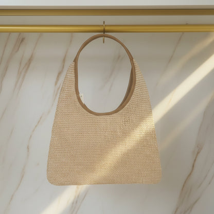 Chic Braune Hobo Strandtasche