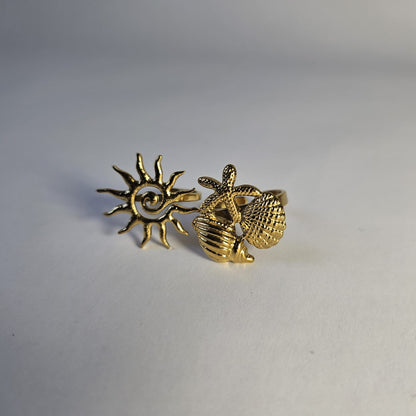 Ocean's Three Ring Gold
