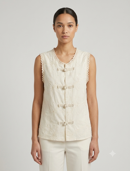 Gilet Glitter Gold