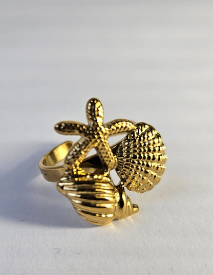Ocean's Three Ring Gold