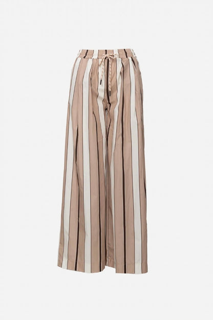 Maxi-Hose in Beige mit Streifen