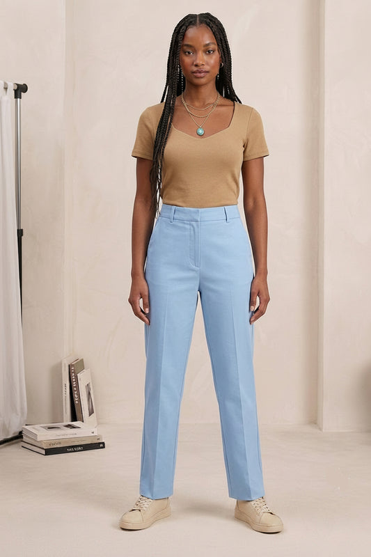 Beiges Ribbed Top mit Sweetheart-Ausschnitt