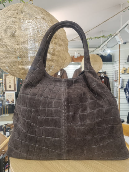 Crock Tasche Braun Leder