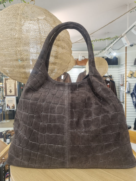 Crock Tasche Braun Leder