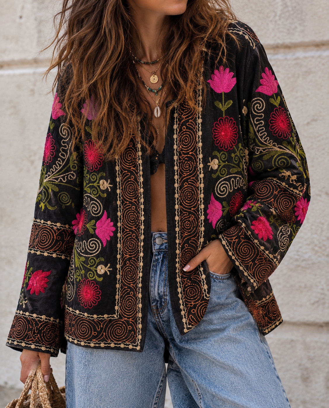 Boho Chic Jacke Indisch