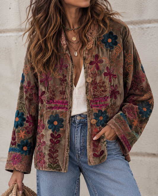 Boho Chic Jacke Indisch